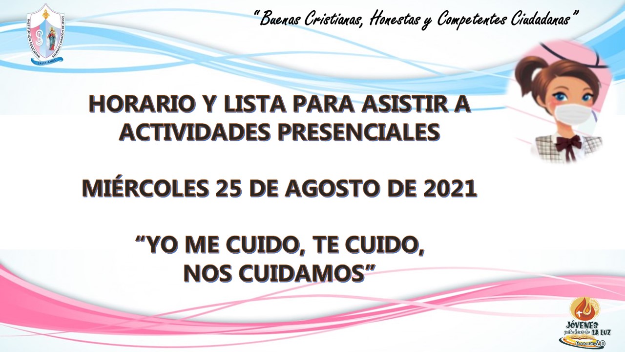 Actvs presenciales agosto 25