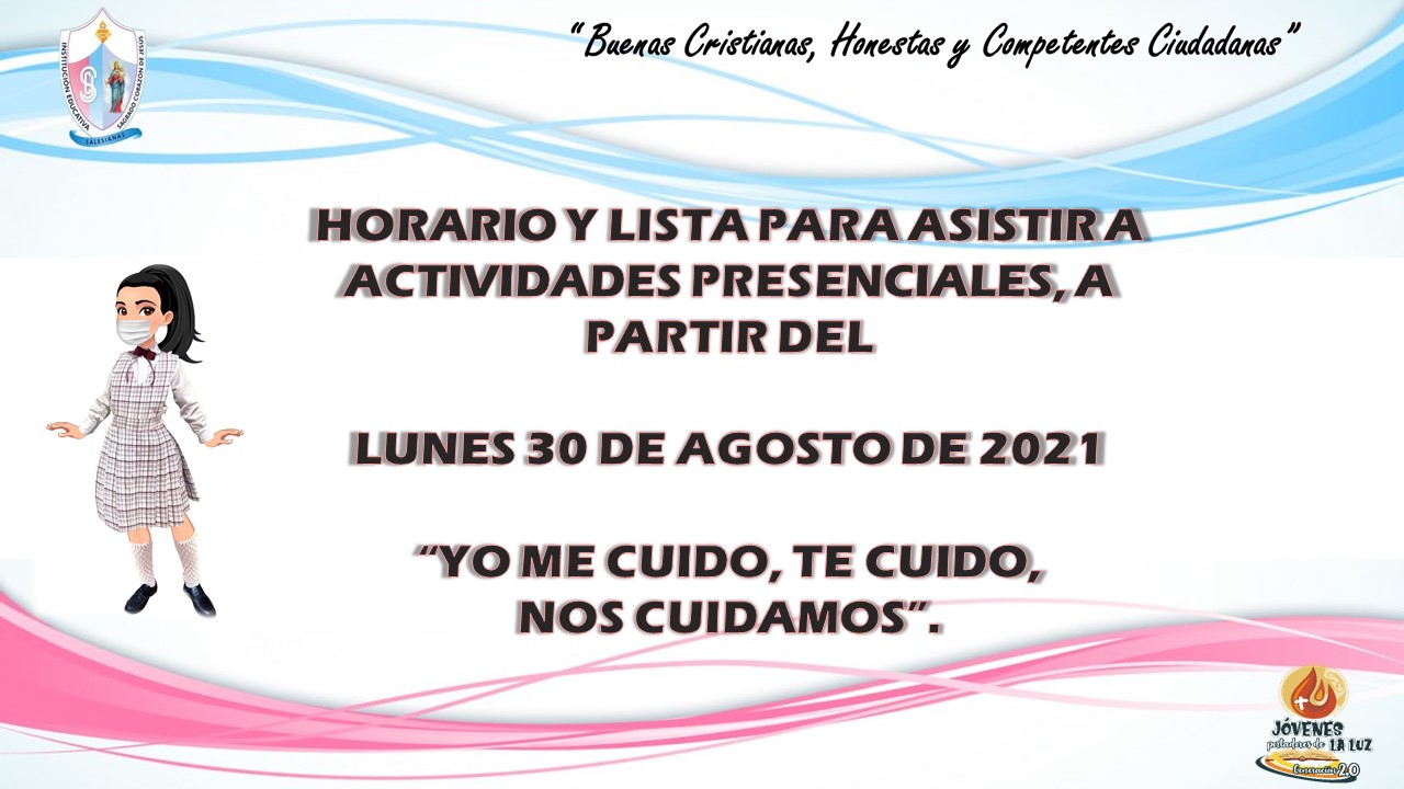 Actvs presenciales agosto 30